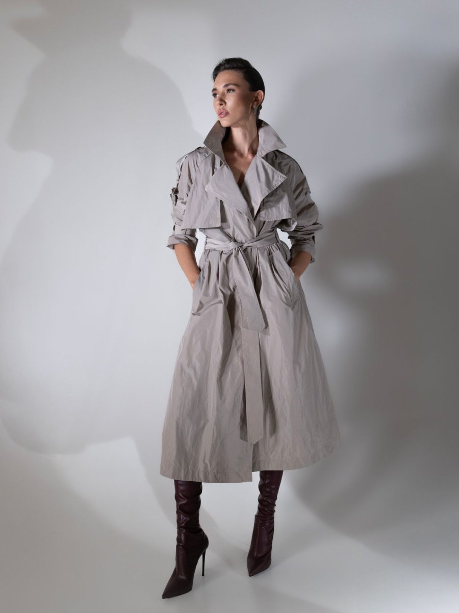 THE TRENCH DRESS SAND